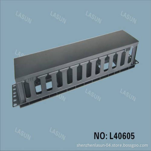 19" Cable Manager with Plastic Rings & 2u Cable Management